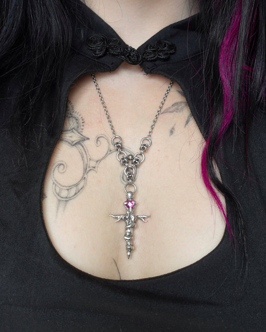 Pendentif « Pink Witch »