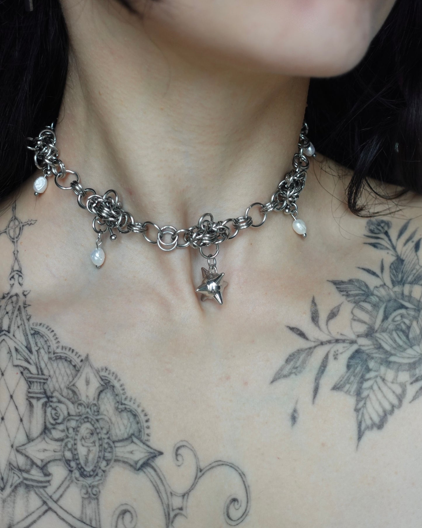 Choker « Eve » en chainmaille