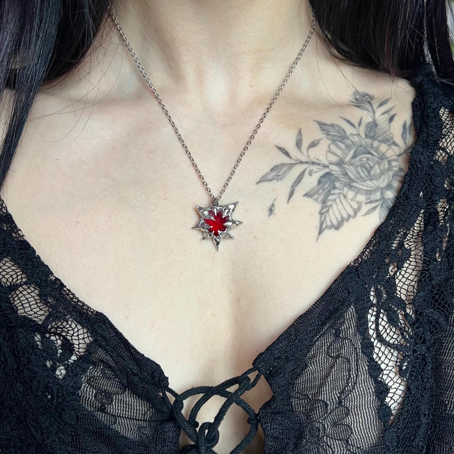 Pendentif cœur « Chaos »