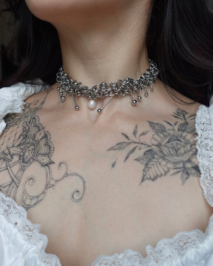 Choker « Dust » en chainmaille