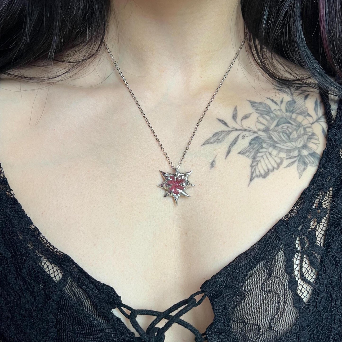 Pendentif cœur « Chaos »