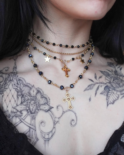 Collier « Rosalya Set » (doré)