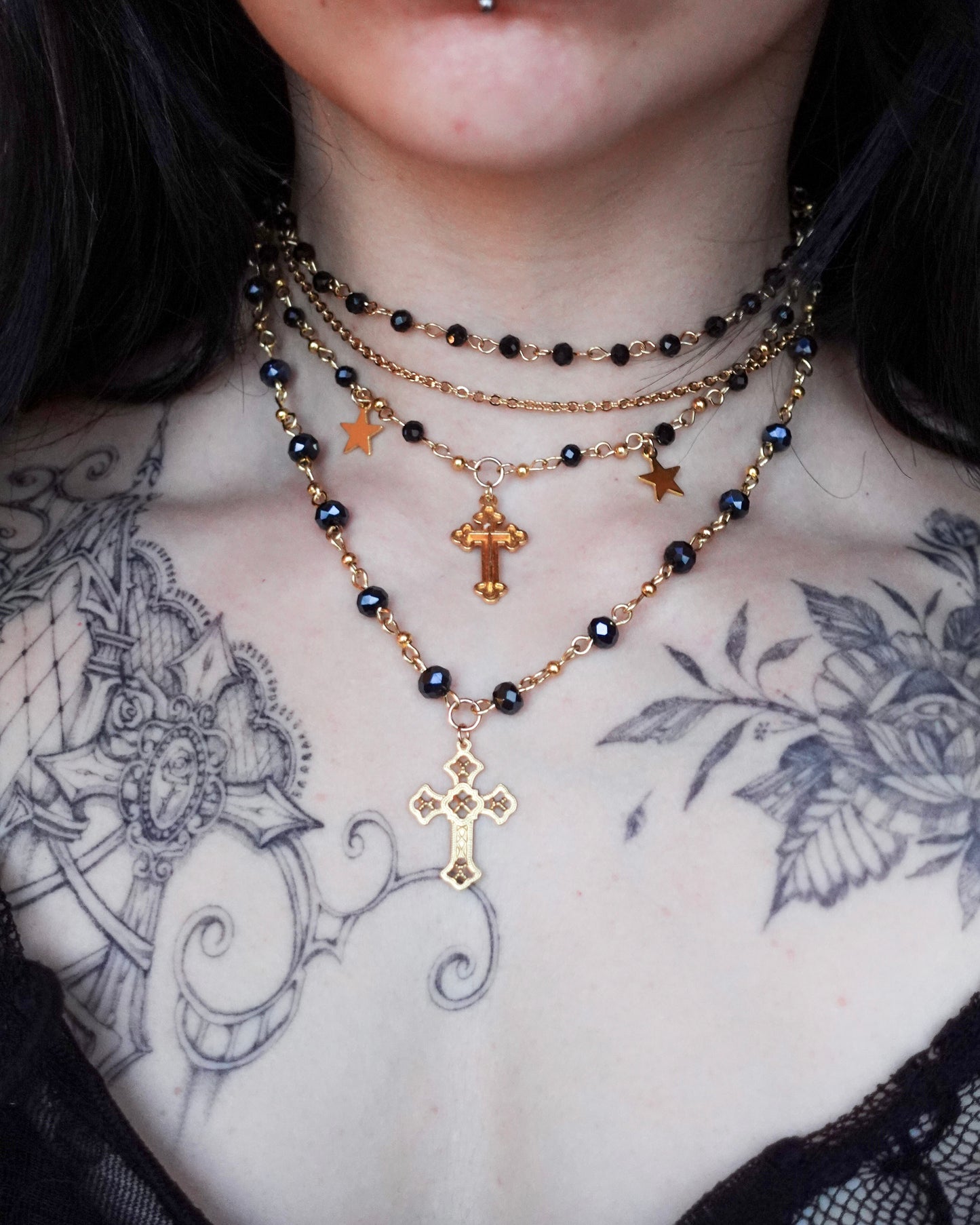 Collier « Rosalya Set » (doré)