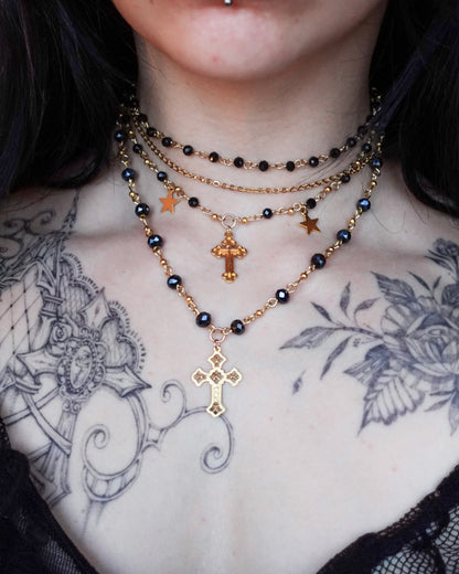 Collier « Rosalya Set » (doré)