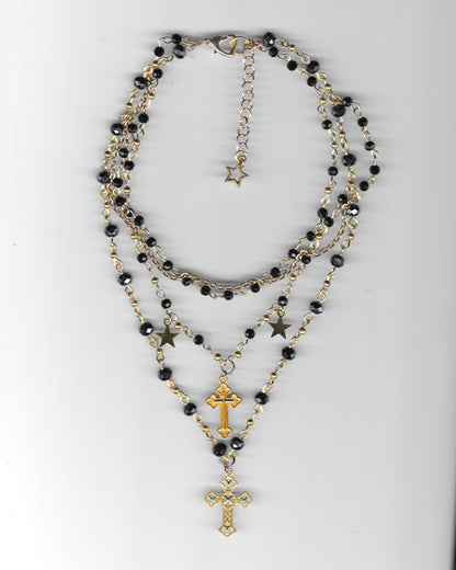 Collier « Rosalya Set » (doré)