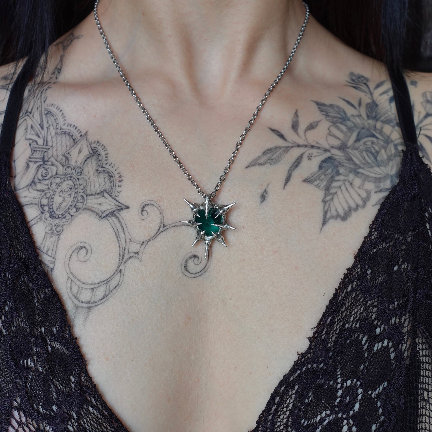 Pendentif cœur « Chaos »