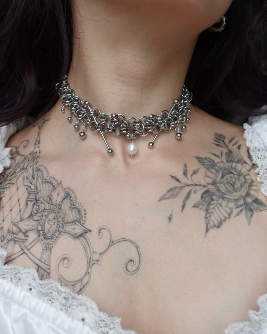 Choker « Dust » en chainmaille