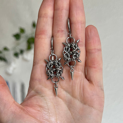 Boucles d’oreilles « Powerline » en chainmaille
