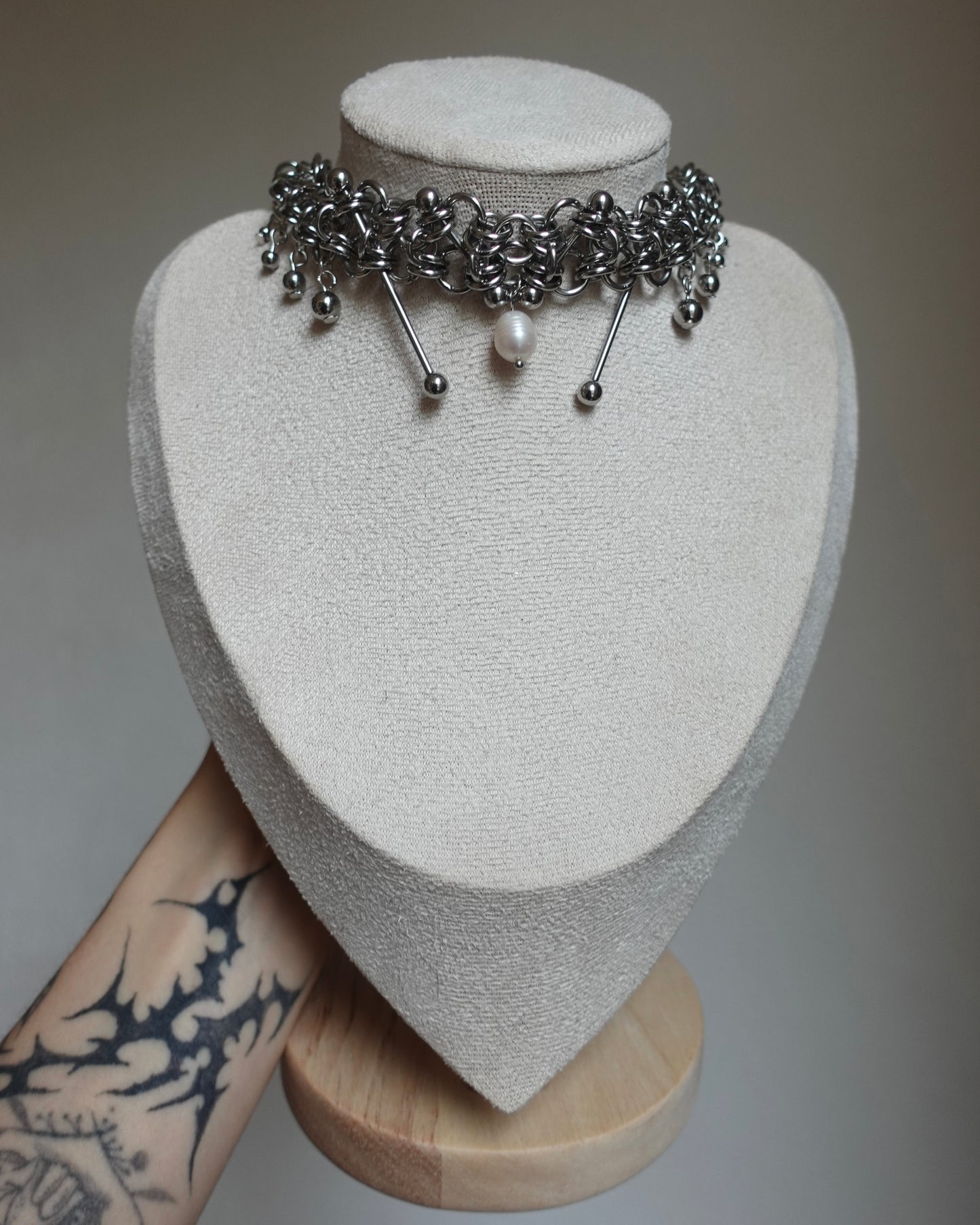Choker « Dust » en chainmaille