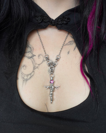 Pendentif « Pink Witch »