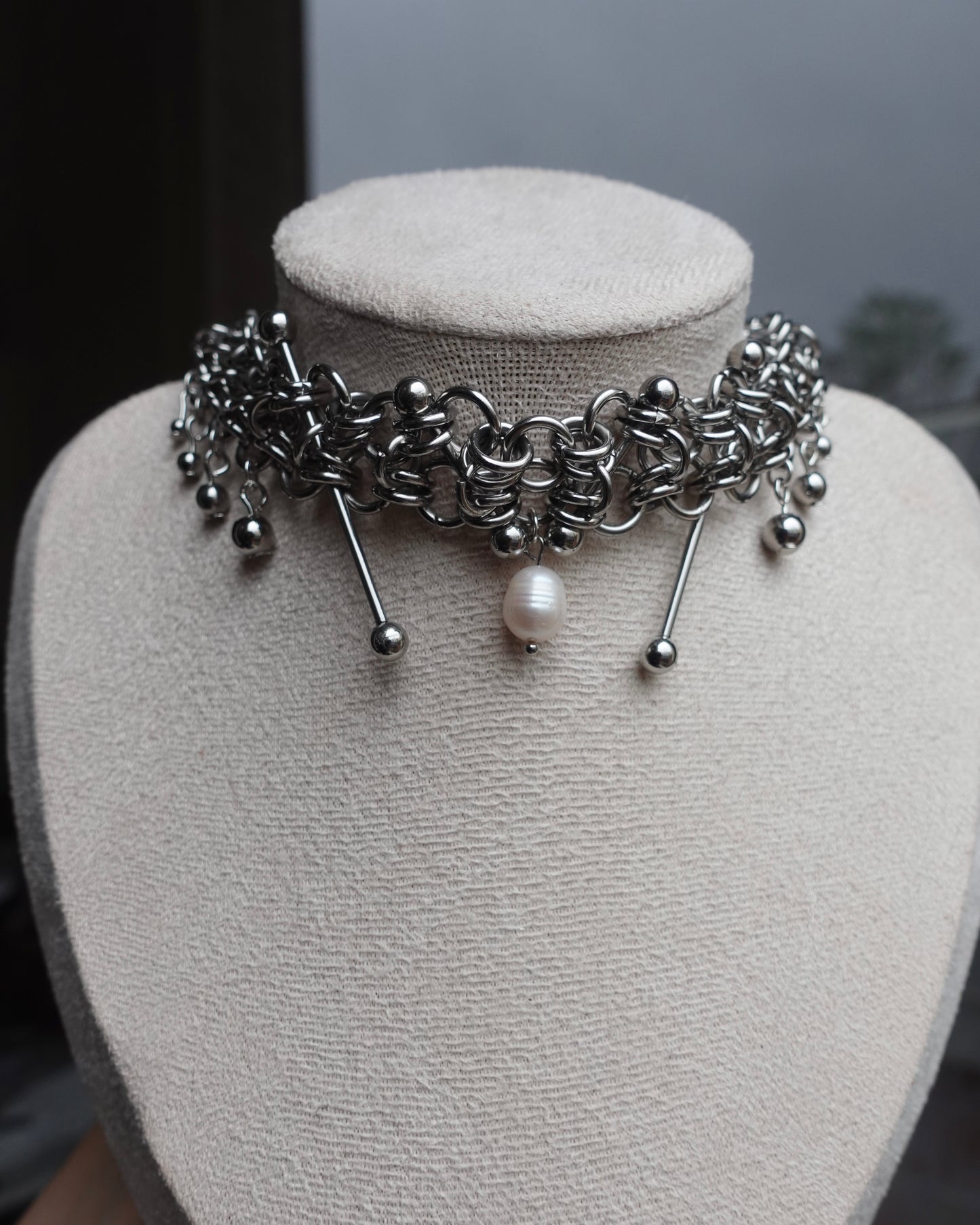 Choker « Dust » en chainmaille