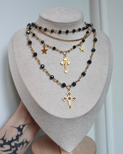Collier « Rosalya Set » (doré)