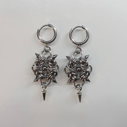 Boucles d’oreilles « Powerline » en chainmaille