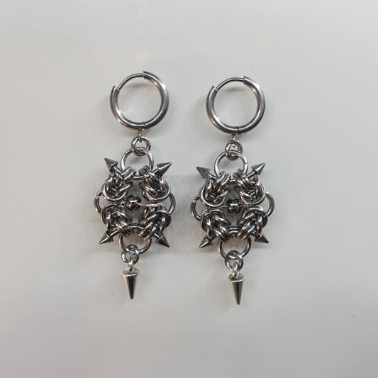 Boucles d’oreilles « Powerline » en chainmaille