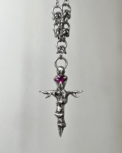 Pendentif « Pink Witch »