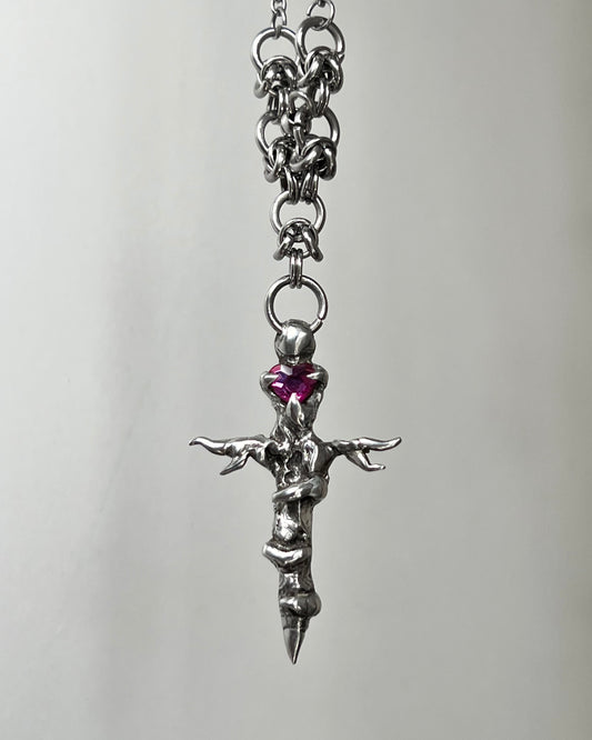 Pendentif « Pink Witch »