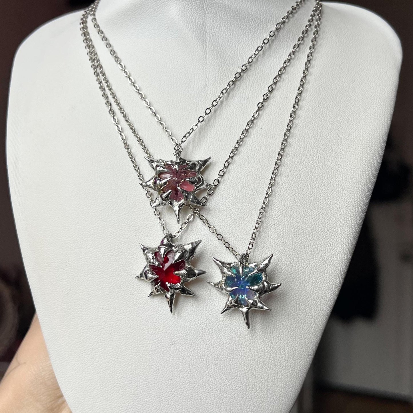 Pendentif cœur « Chaos »